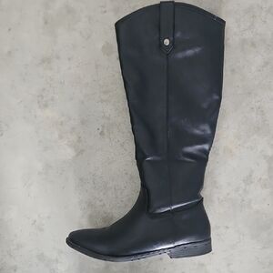 Black Knee-High Women's Boots Rampage Size 10